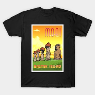 Moai Statues Of Easter Island T-Shirt